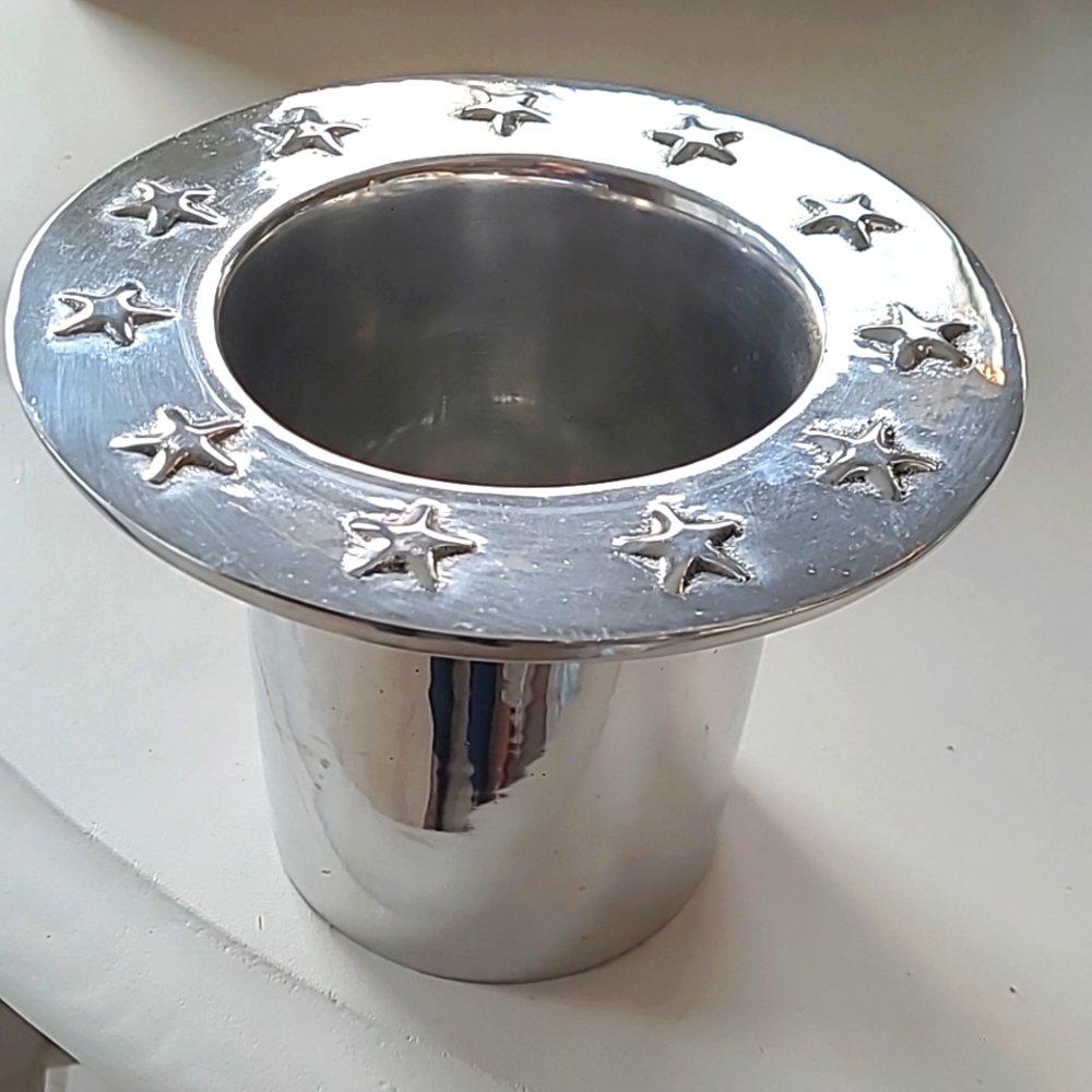 Holland Boone pewter wine bottle holder